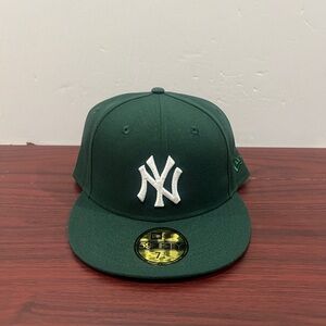 New Era, 59Fifty, Fitted Hat, New York Yankees, Green & White